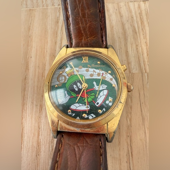 Warner bros. Looney tunes Marvin the Martian vintage watch NEW BATTERY